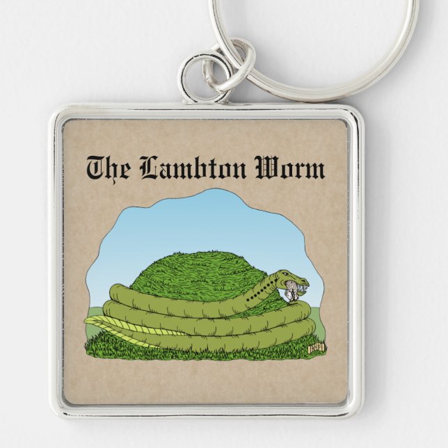 The Lambton Worm Key Ring (Front)