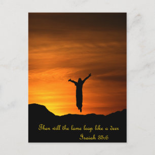 The Lame Will Leap Postcard
