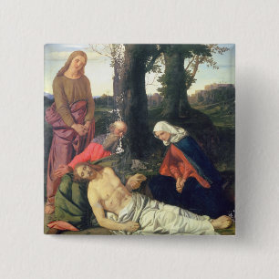 The Lamentation of the Dead Christ 15 Cm Square Badge