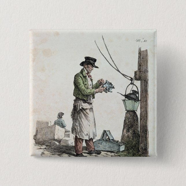The Lamplighter 15 Cm Square Badge (Front)