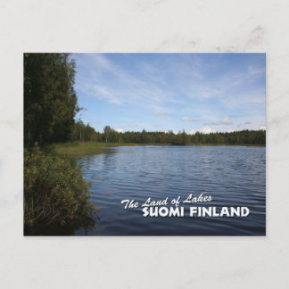 The Land of Lakes: Suomi Finland Postcard