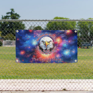 The Land Of The Free Home Brown Eagle Fireworks M Banner
