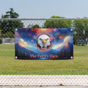 The Land Of The Free Home Brown Eagle Fireworks M Banner