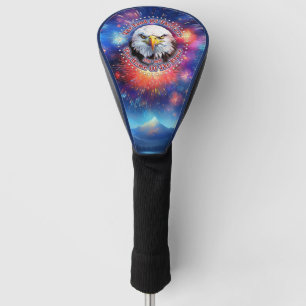 The Land Of The Free Home Brown Eagle Fireworks M Golf Head Cover
