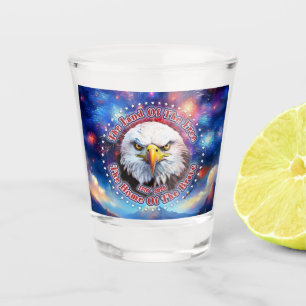 The Land Of The Free Home Brown Eagle Fireworks M Shot Glass