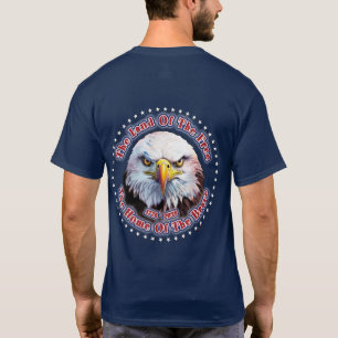 The Land Of The Free Home Brown Eagle T-Shirt