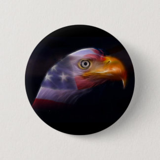 The Land of the Free, Home of the Brave 6 Cm Round Badge
