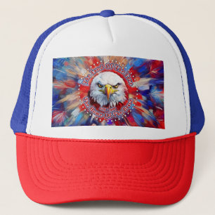 The Land Of The Free The Home Of Red Eagle Firewor Trucker Hat