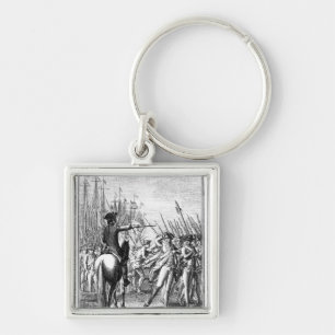 The Landing of a French Auxiliary Army Key Ring