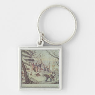 The Landing of the Pilgrims at Plymouth Key Ring