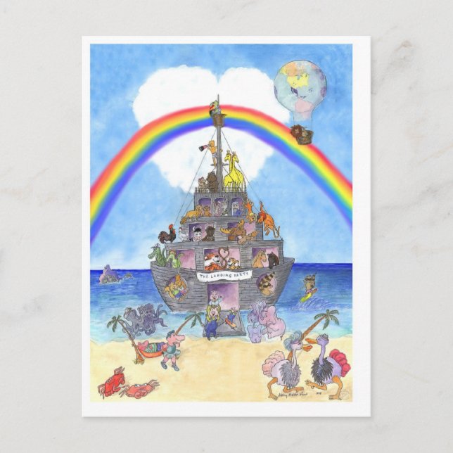 The Landing Party II, Noah's Ark postcard (Front)