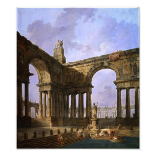 The Landing Place by Hubert Robert Photo Print