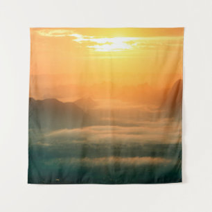 The landscape photo,  beautiful sea fog in morning tapestry