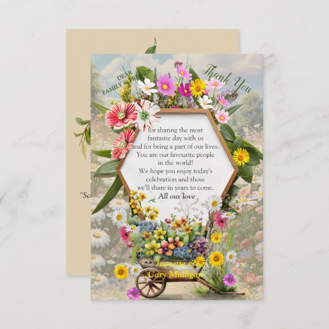 The Language of Flowers RSVP Card (Front/Back)