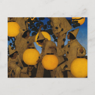 The Lantern Bearers, 1908 by Maxfield Parrish Postcard