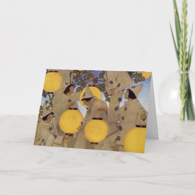 The Lantern Bearers - Maxfield Parrish Card (Front)