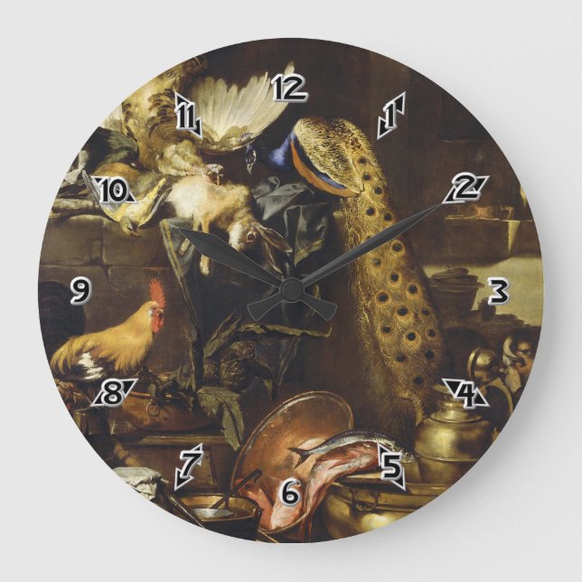 The Larder By Antonio Maria Vassallo Large Clock (Front)