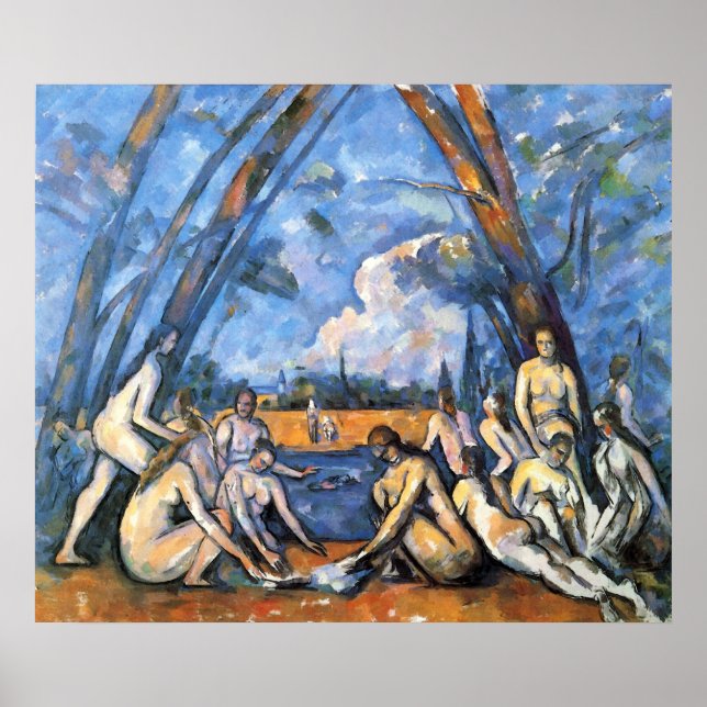 The Large Bathers by Paul Cezanne Poster (Front)