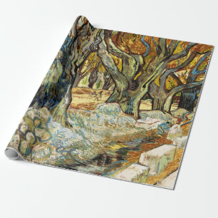 The Large Plane Trees By Vincent Van Gogh  Wrapping Paper