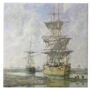 The Large Ship, 1879 (oil on canvas) Tile