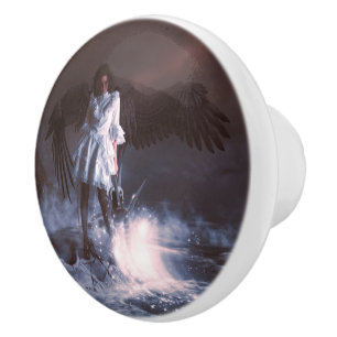 The Last Angel Ceramic Knob