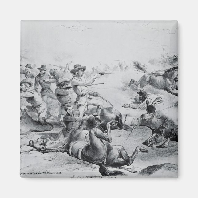 The Last Battle of General Custer Magnet (Front)