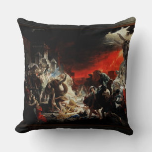 The Last Day of Pompeii by Karl Bryullov Cushion