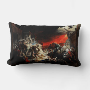 The Last Day of Pompeii by Karl Bryullov Lumbar Cushion