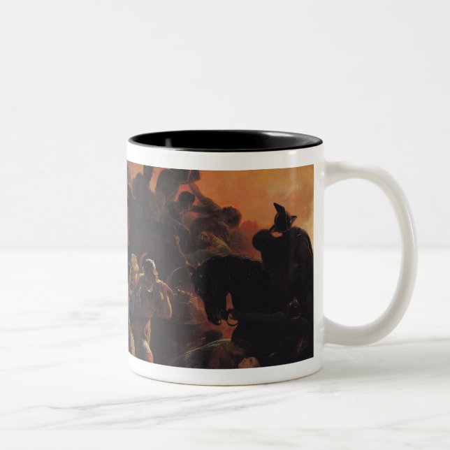 The Last Days of Pompeii Two-Tone Coffee Mug (Right)