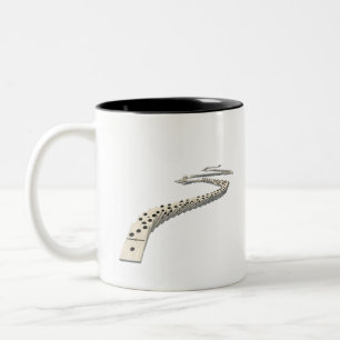 The Last Domino Falling Two-Tone Coffee Mug