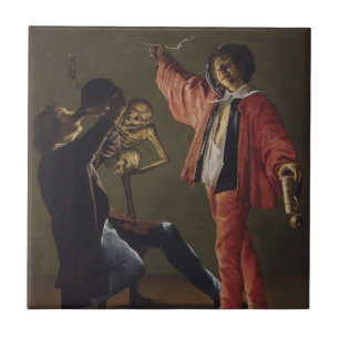 The Last Drop of Beer Before the Party Ends Ceramic Tile