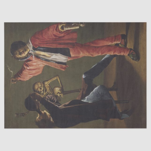 The Last Drop of Beer Before the Party Ends Tissue Paper (Front)