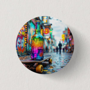 The Last Drop of Neon 3 Cm Round Badge
