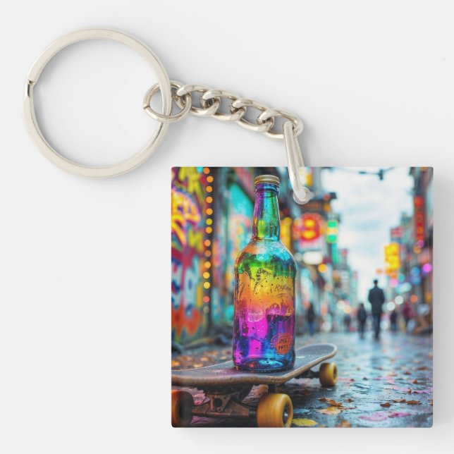 The Last Drop of Neon Key Ring (Front)