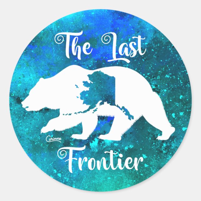 The Last Frontier White Bear - Envelope Stickers (Front)
