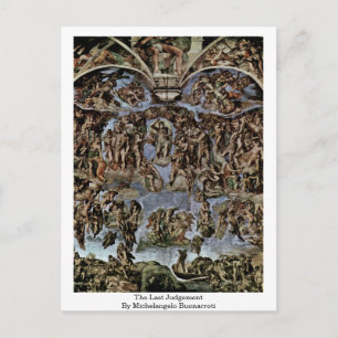 The Last Judgement By Michelangelo Buonarroti Postcard