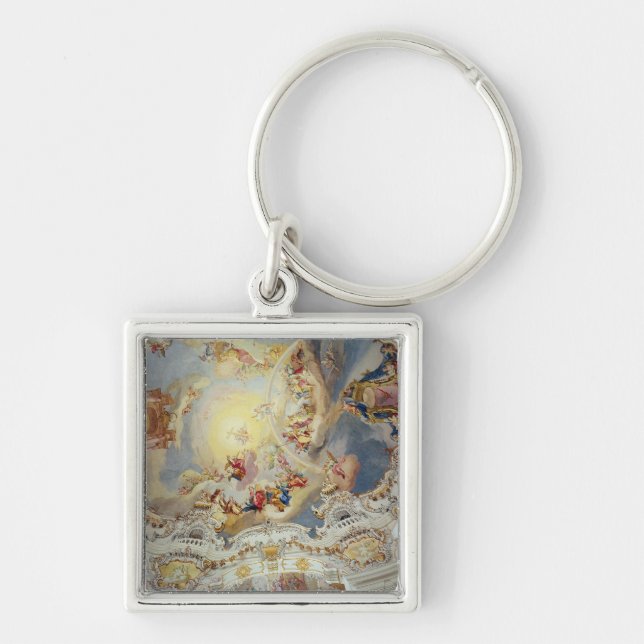 The Last Judgement, ceiling painting Key Ring (Front)