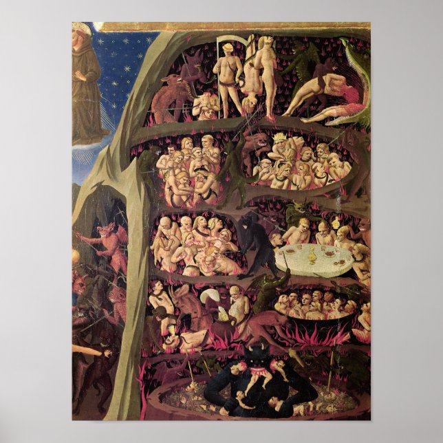 The Last Judgement, detail of Hell, c.1431 Poster (Front)