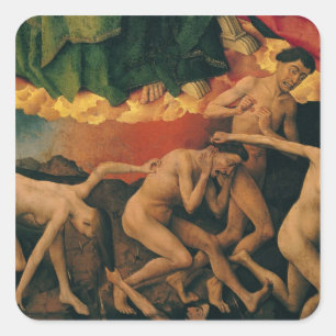 The Last Judgement, detail of the entrance Square Sticker