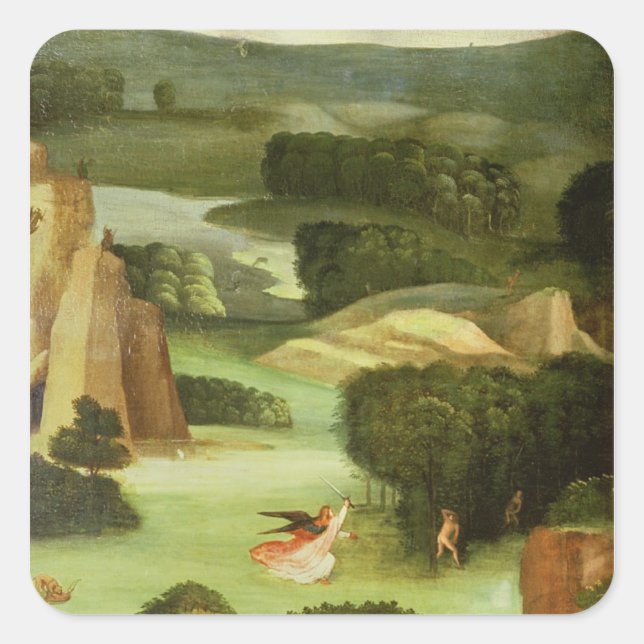 The Last Judgement : Interior of Left Wing Square Sticker (Front)