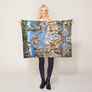 The Last Judgement, Michelangelo, 1536-1541 Fleece Blanket