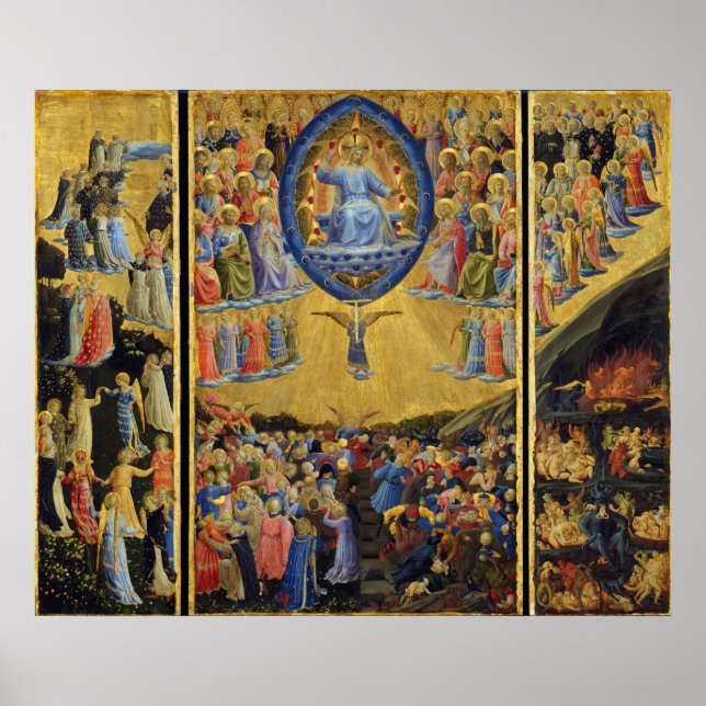 The Last Judgement on Winged Altar by Fra Angelico Poster (Front)