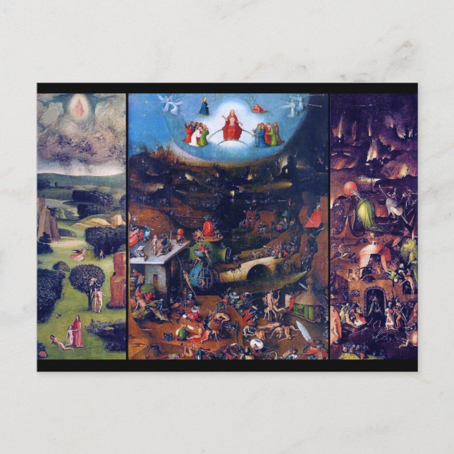 The Last Judgment, Bosch Postcard (Front)