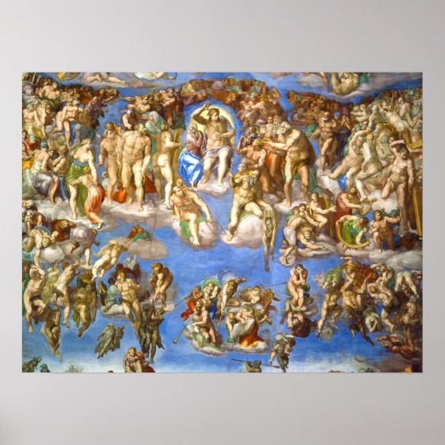 The Last Judgment by Michelangelo Poster (Front)