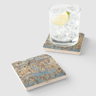 The Last Judgment - Michelangelo Buonarroti Stone Coaster