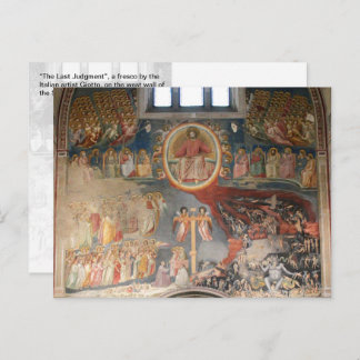 The Last Judgment - Scrovegni Chapel, Italy -  Postcard