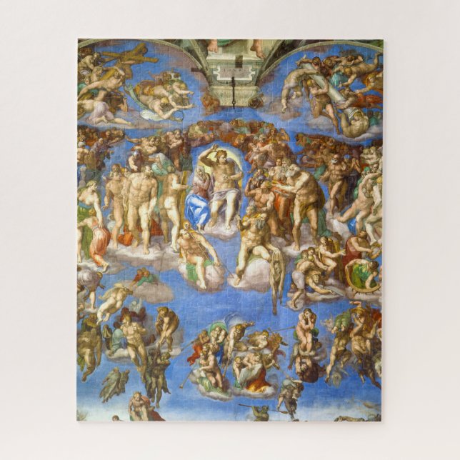 The Last Judgment, Sistine Chapel by Michelangelo Jigsaw Puzzle (Vertical)