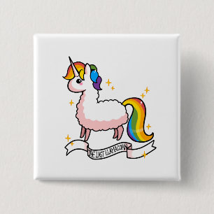 The Last Llamacorn 15 Cm Square Badge