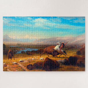The Last of the Buffalo Albert Bierstadt 1888 Jigsaw Puzzle