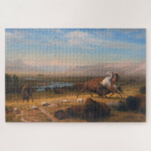 The Last of the Buffalo, Albert Bierstadt Jigsaw Puzzle
